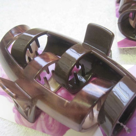 2 Goody Large Plastic Holly Jaw Claw Clips 6 Teeth Extra Inside Thick Hair Grip - Picture 8 of 16